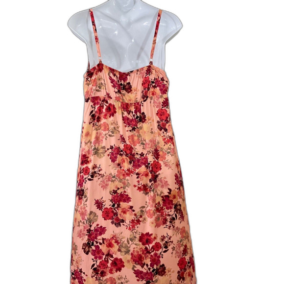 Torrid Pink Floral Stretch Challis Tea Length Cami Dress Size 2XL Babydoll - Picture 4 of 11